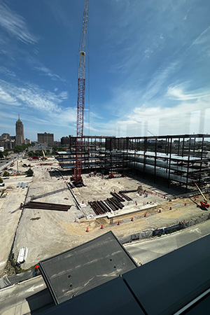 Podium building construction