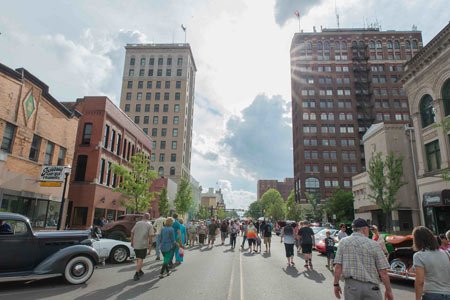 people in the streets of jackson
