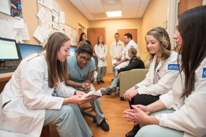 OB residents in call room