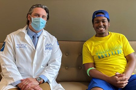 Austen and his doctor