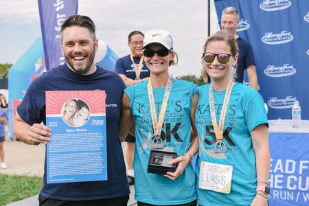 group of people at charity walk