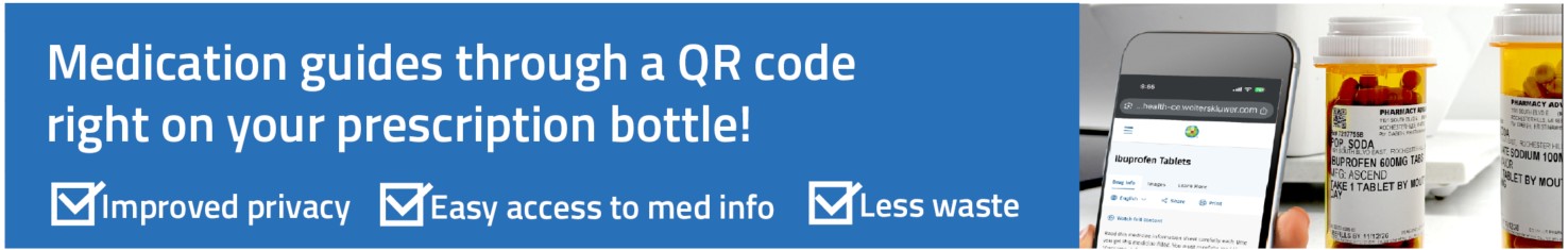 Pharmacy QR code promotional message