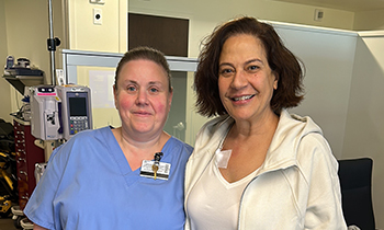 international patient sana'a with her nurse