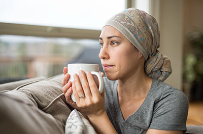 woman drinking tea