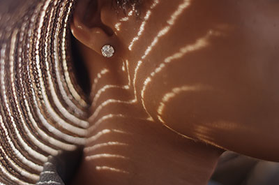 person wearing sunhat