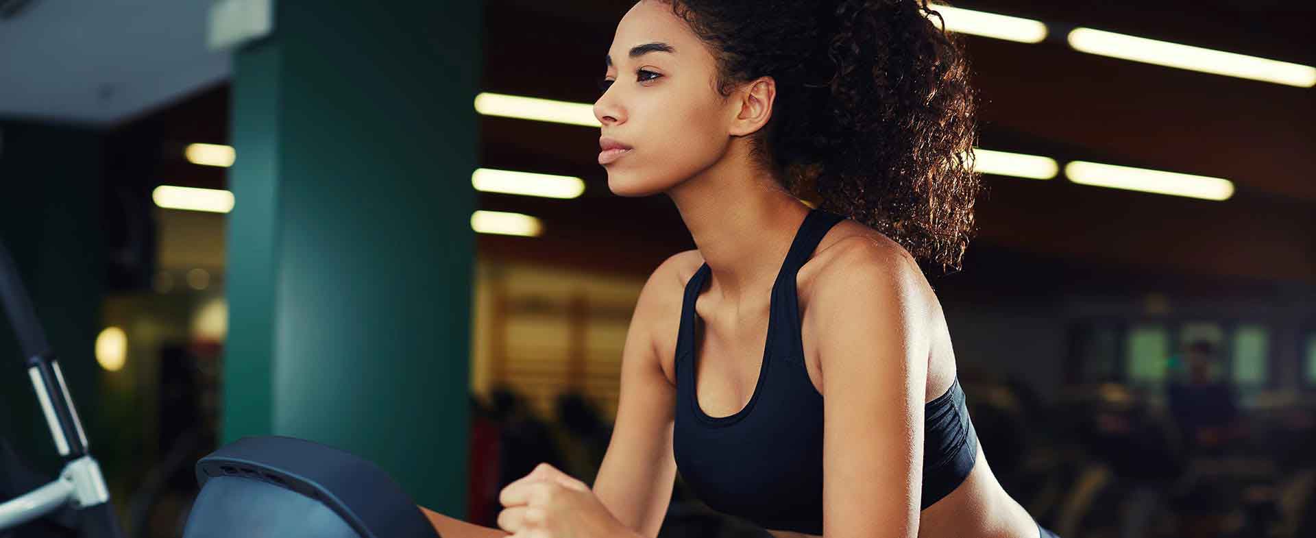 women on spinning bike
