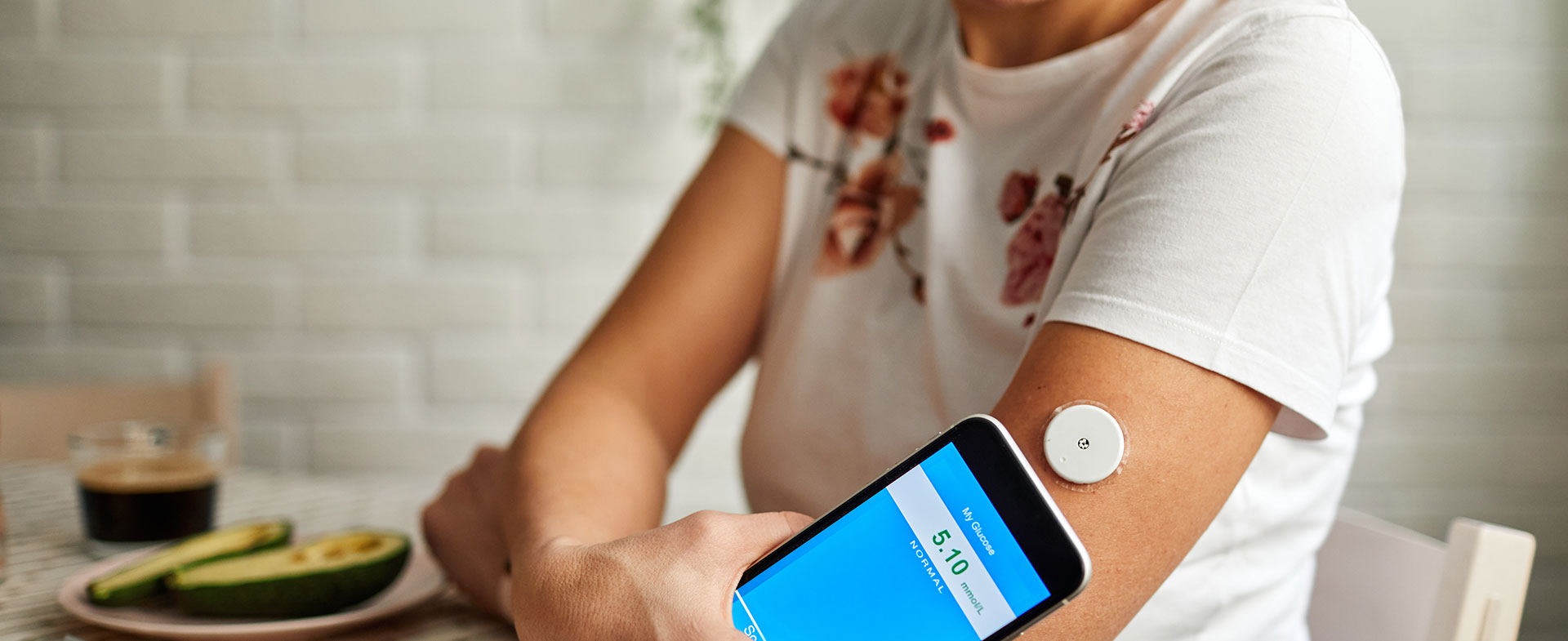 woman checking blood sugar