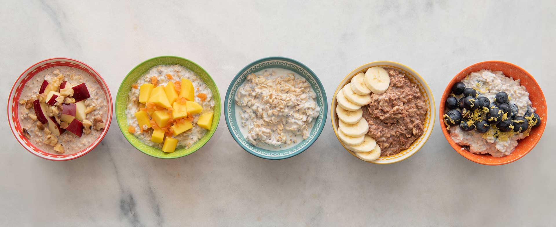 overnight oats 5 ways