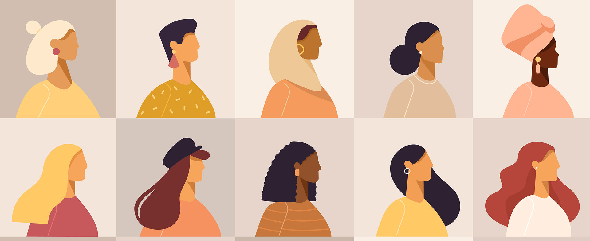 illustration of women