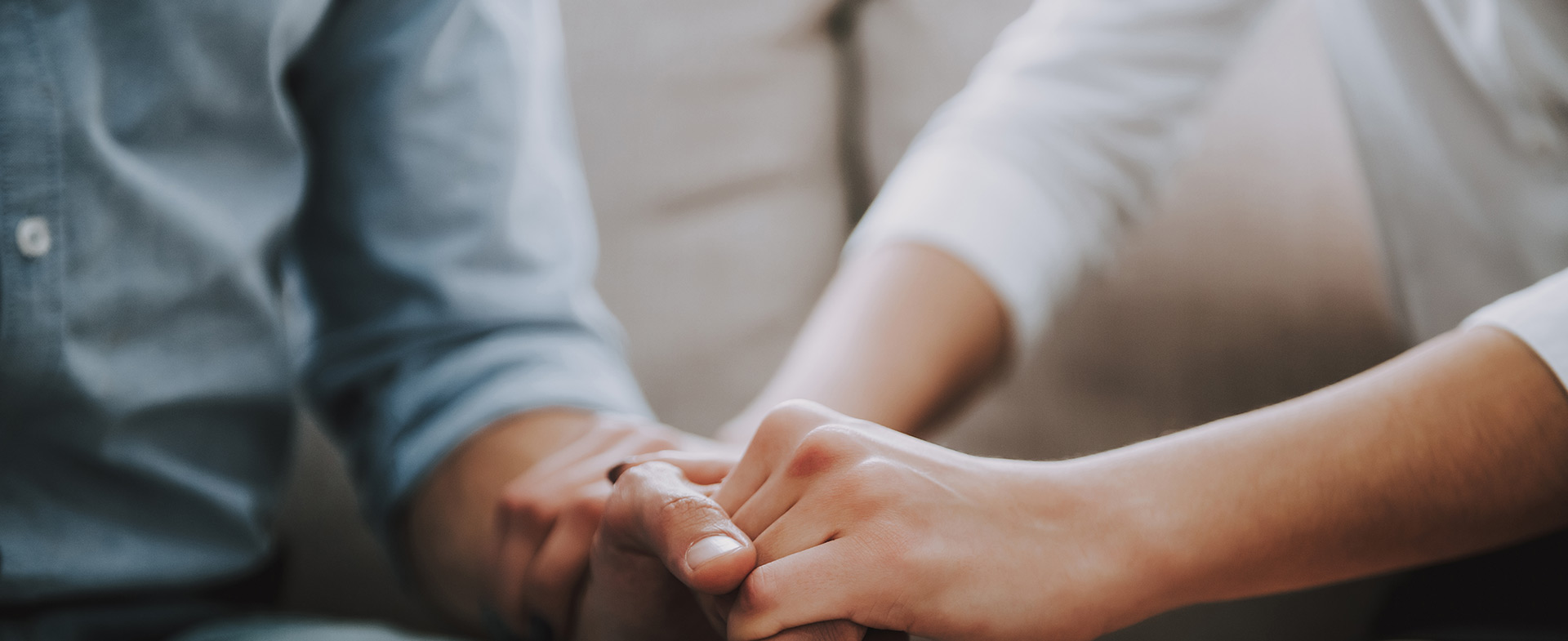 couple holding hands