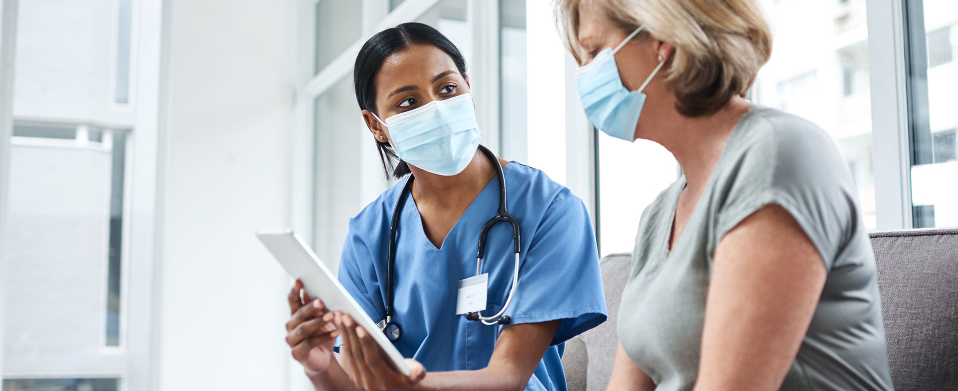 doctor talking to patient