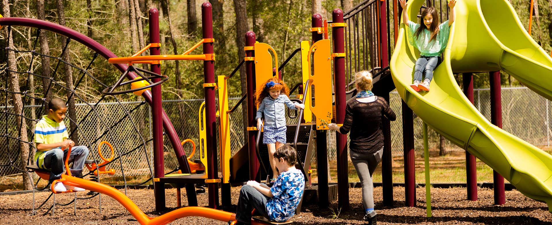 kids on playground