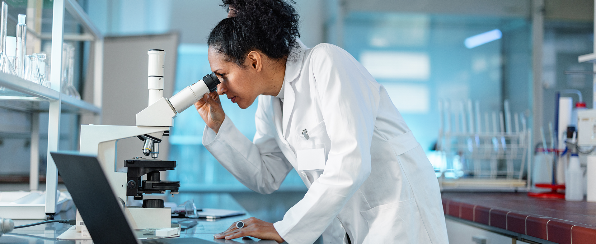 scientist working in lab