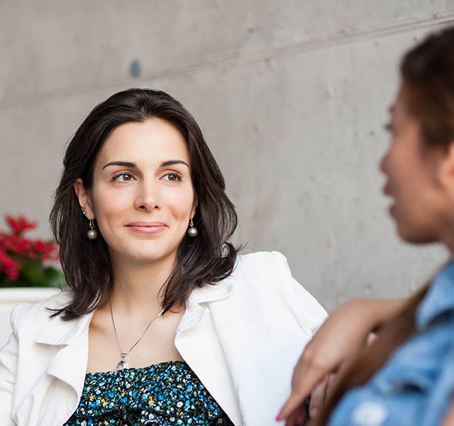 women talking