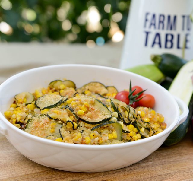 zucchini and corn