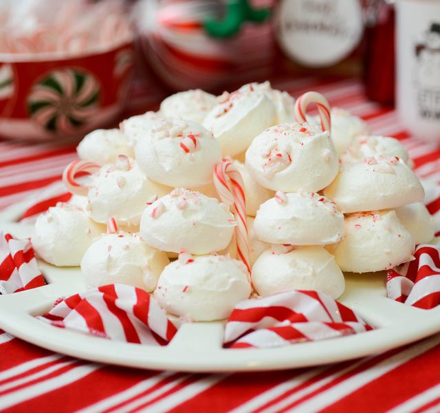 peppermint meringue