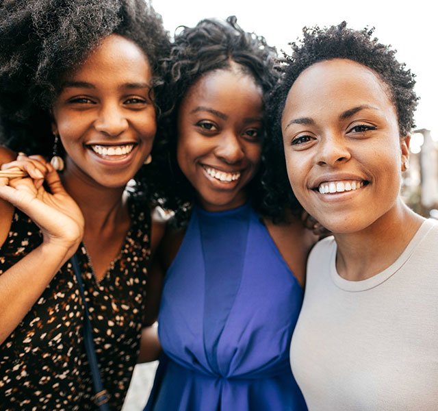 smiling group of women