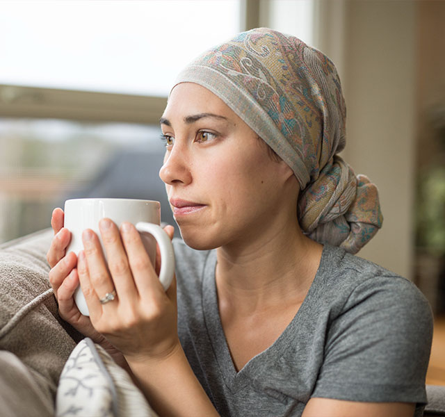 woman drinking tea