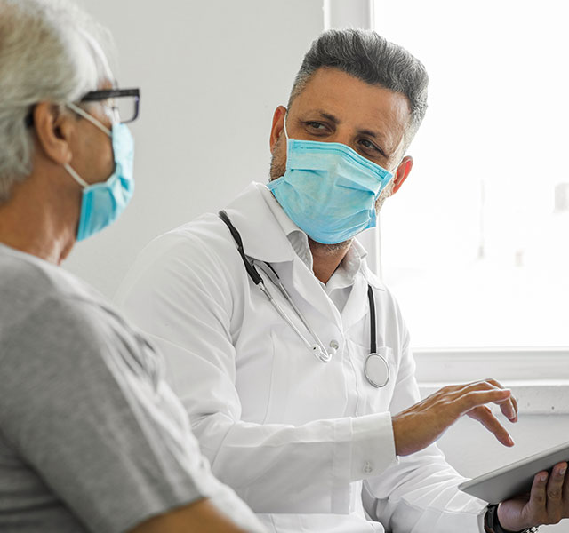 doctor consulting patient