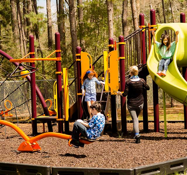 kids on playground