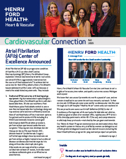 Cardiovascular Connection Fall 2025