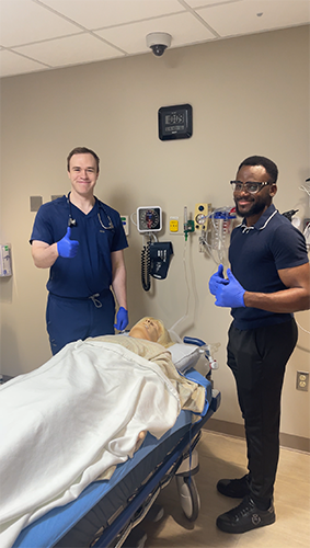 Emergency Medicine Residents in a training