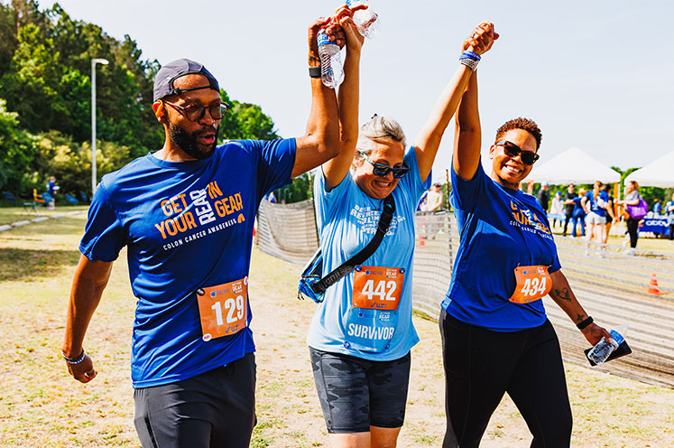 Runners during a 5K run