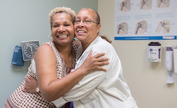 bone cancer patient beverly ross with nurse irene story