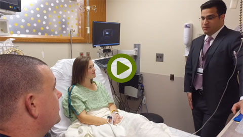 doctor counseling transplant patient