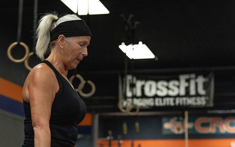 Alice Kolb in the gym