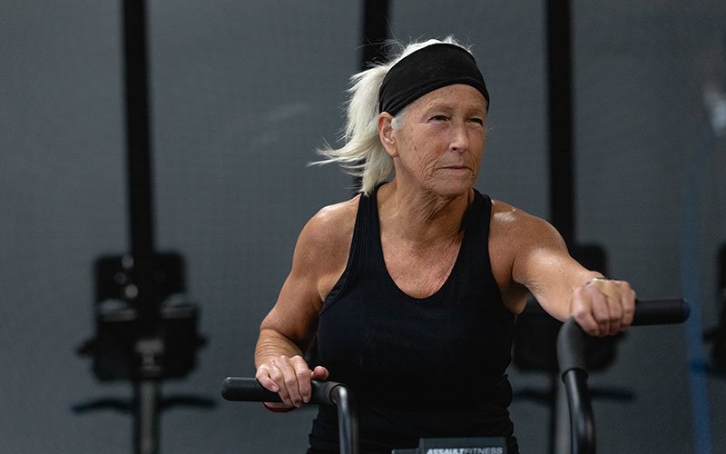 Alice Kolb in the gym