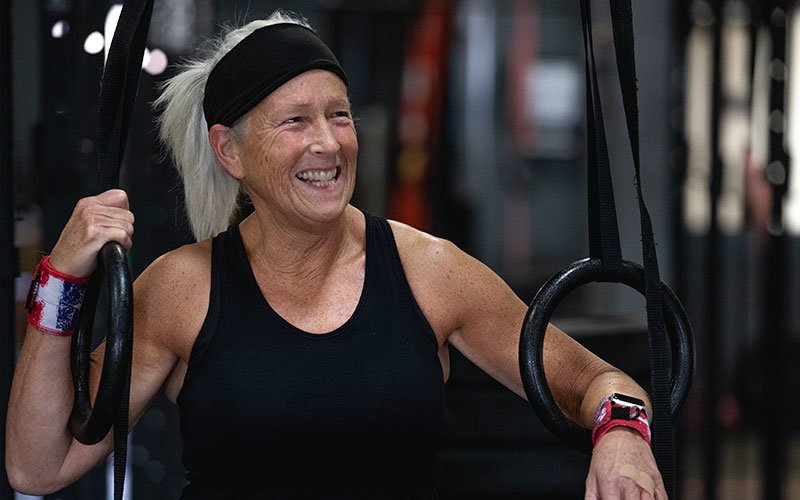 Alice Kolb in the gym