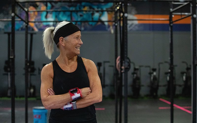 Alice Kolb in the gym