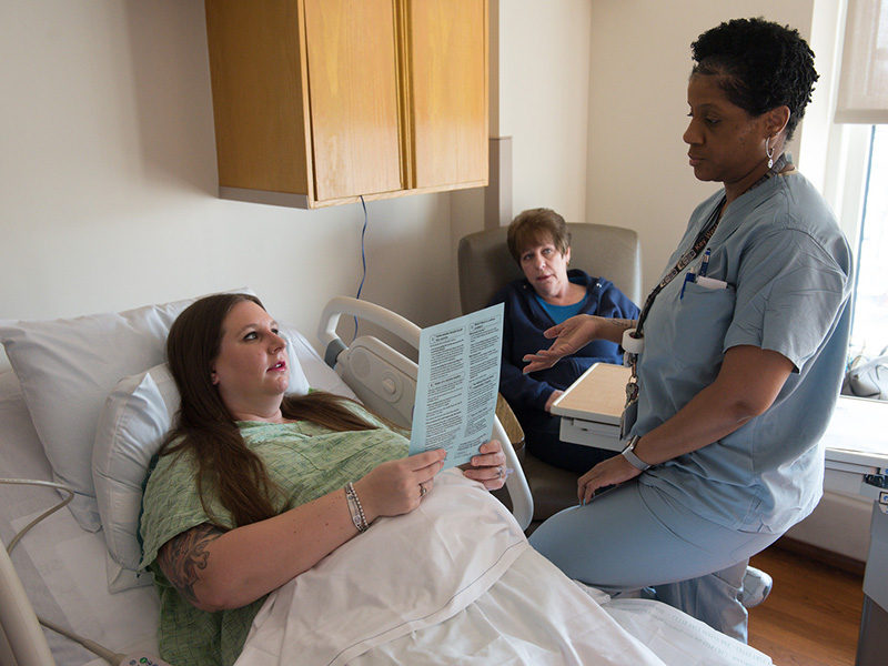 Labor and Delivery labor patient and nurse