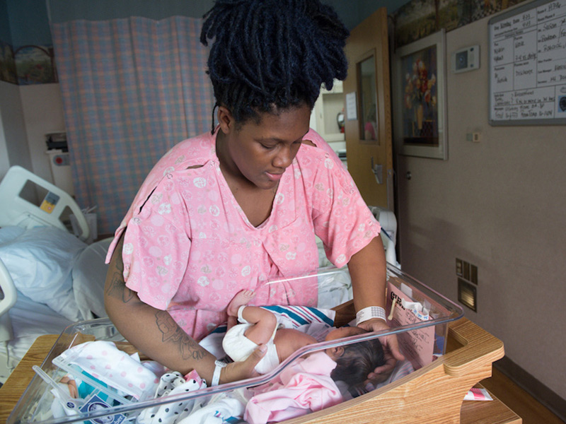 20-bed Post Partum Unit Room in with baby