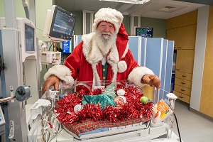 Santa Claus in the Henry Ford Hospital NICU
